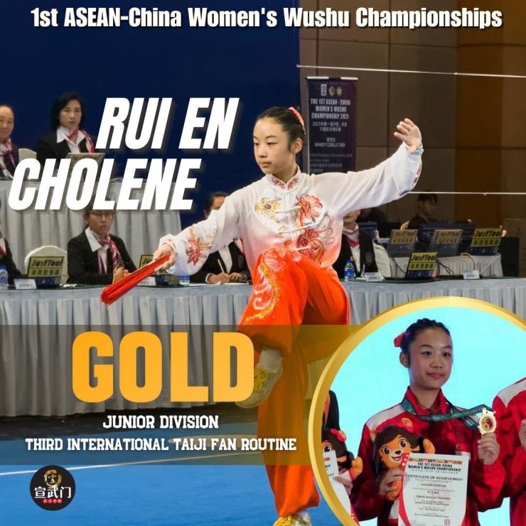 Congratulations to our Xuan Sports athlete, Cholene, for clinching 2 Gold Medals for Singapore at the 1st ASEAN-China Women’s Wushu Championships!